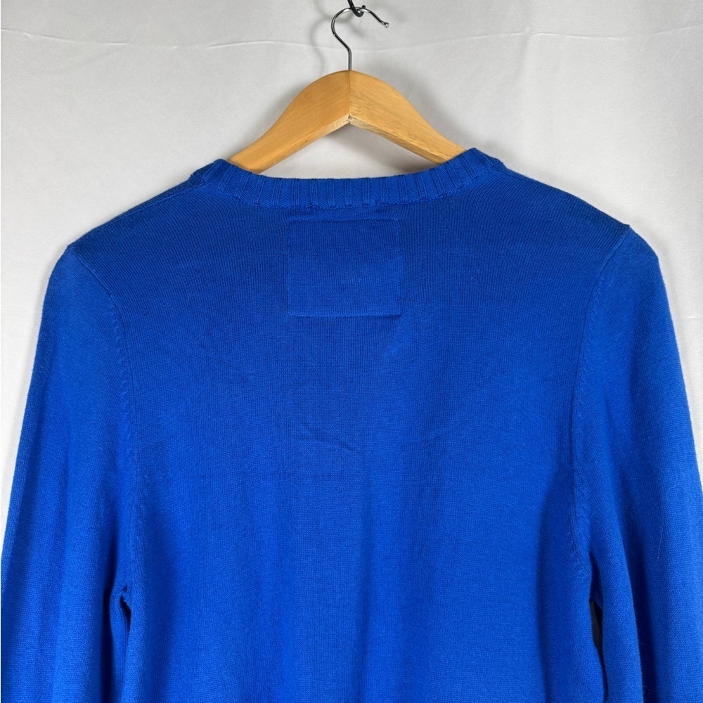 Abercrombie & Fitch Muscle VNeck Sweater Mens Large Cotton Cashmere Blend Preppy - Picture 8 of 14